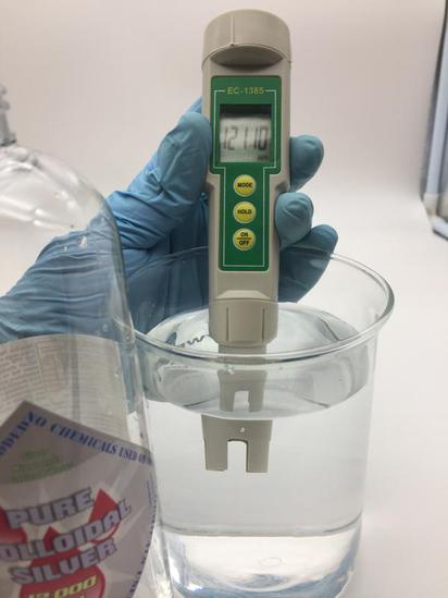 TDS Meter confirms 12,000 PPM CS